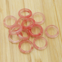 Bagues en Quartz de cerise en pierre naturelle de 6MM, bijoux divers, modèles tendance, cadeau pour petite amie, vente en gros, 12 pièces