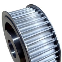 Poulie de distribution HTD 14M 14T | Pièces usinées CNC / Aluminium / Acier / Alésage de précision H7 / Rainure à clavette / OEM, Certification RoHS, Personnalisation