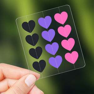 แผ่นแปะสิวยอดนิยม หลากสี รูปหัวใจ แผ่นแปะสิวไมโครดาร์ท พร้อมกรดซาลิไซลิก ทำความสะอาดล้ำลึก - Product Image 1