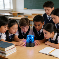 Mini projecteur de scène disco rotatif à LED, lumière de fête multicolore à effet clignotant, décoration de fête d'anniversaire pour enfants, lumière de scène disco pour salle de classe