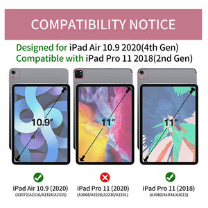 Più nuovo 180 Gradi di Protezione Completa Retroilluminata 7 Tablet Custodia in pelle per <span class=keywords><strong>iPad</strong></span> Air4th e Pro11 Astuta di Caso per <span class=keywords><strong>10.9</strong></span> pollici <span class=keywords><strong>iPad</strong></span> con il Supporto Della Penna - Product Image 6