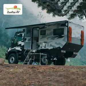 SUNRISE RV camper expedition kamyon camper 4x4 abd standart 4x4 expedition araç kamyon camper slayt üzerinde