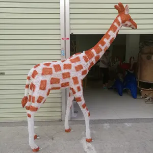Impermeabile all'aperto Ip65 3D giraffa decorazione a tema nuovo Led luci natale motivo luce