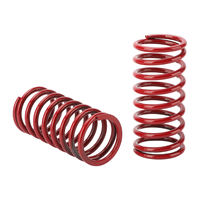 Ressorts de compression en acier au carbone à haute élasticité, amortisseurs hélicoïdaux à revêtement rouge pour équipements mécaniques