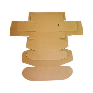 Boîte carrée en carton ondulé bleu clair, recyclable, gaufrée, réutilisable, pour expédition de petits colis et emballage cadeau professionnel - Product Image 3