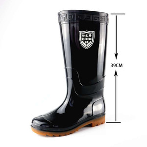 Bottes de pluie Yilong Yang Family Generals, bottes en caoutchouc imperméables de 39 cm pour hommes, résistantes à l'usure, antidérapantes, pour travaux de construction - Product Image 1