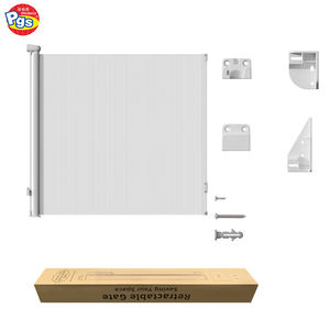 SG027 Custom Retractable Foldable Adjustable Easy Installation Indoor <b>Baby</b> <b>Gate</b> Safety Barrier Set 6-24 Months Plastic <b>Stairs</b> - Product Image 1