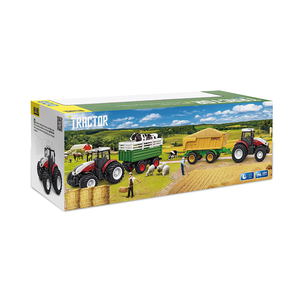 Tracteur agricole en plastique télécommandé à 6 canaux, échelle <span class=keywords><strong>1</strong></span>/24 2.4G, jouets RC avec 8 roues - Product Image 4