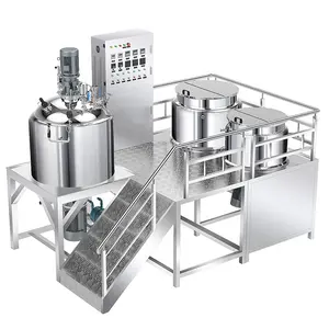 300L Food Processing Equipment Stainless Steel Vacuum Emulsifying Mixer Tomato Paste Mayonnaise Shea Butter Cream Making Machine