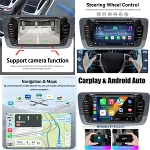 Autoradio LELV 7 pouces avec système Linux pour SEAT <span class=keywords><strong>Ibiza</strong></span> 6J IV 4 (2009-2013) Écran partagé Stéréo Navigation Android Auto Lecteur vidéo - Product Image 3