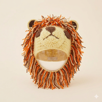 Gorro de Punto Grueso y Cálido para Bebés y Niños, Hecho a Mano con Algodón Ecológico, Transpirable, Absorbente de Sudor, Deportivo, para las Cuatro Estaciones, Unisex