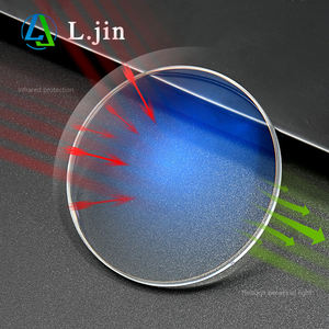 L.jin <span class=keywords><strong>1.61</strong></span> 안티 적외선 레드 레이 아크릴 단초점 렌즈 누진렌즈 이중초점 보호 안경 렌즈 - Product Image 1