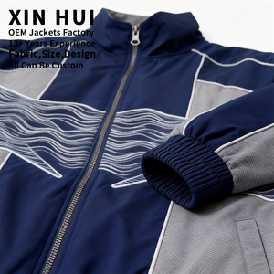 แจ็คเก็ตกันลมหนาคุณภาพสูงสำหรับผู้ชาย ฤดูหนาว ปี 2026 ออกแบบเองได้ กันน้ำ กันลม ชุดกีฬา ซิป - Product Image 3