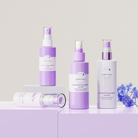 Flacon vide personnalisé en PET de 50 ml, 80 ml, 150 ml, forme cylindrique, pour parfum, huile capillaire, brume pour le visage, shampoing, lotion, sérum pour le soin de la peau, vaporisateur à pompe, cosmétique