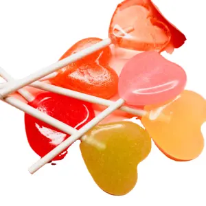 カスタマイズ可能な包装フルーツ風味の無糖ロリポップ歯の保護キシリトールロリポップ