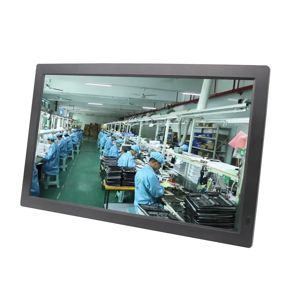 Özelleştirilmiş büyük boy dijital fotoğraf çerçevesi IPS HD ekran 21 inç dijital çerçeveler