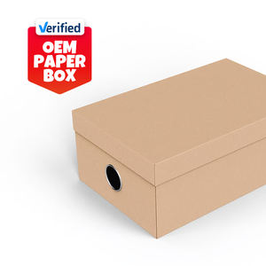 Boîte à chaussures personnalisable de haute qualité avec logo OEM, emballage en carton avec design de couleur personnalisé - Product Image 1