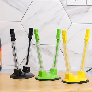 Bag Support <b>Rack</b> Foldable Plastic Storage Holder For <b>Kitchen</b> Food Bags Standing Type Rectangular Flexible Green Blue Red Yellow - Product Image 2