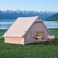 Tente de camping gonflable automatique pour 1 à 4 personnes, imperméable, avec sommet renforcé, vente en gros Chine