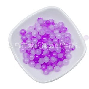 Acrylic Round Beads Solid Color Imitation Glass Loose Beads For <b>Bracelet</b> Making DIY Jewelry Accessories - Product Image 5