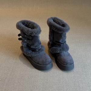 Botas de Nieve para Mujer, Invierno 2026, Forradas de Felpa, Cálidas, Punta Redonda, Hebilla Metálica, Plataforma, Versátiles, Cómodas, de Algodón - Product Image 2