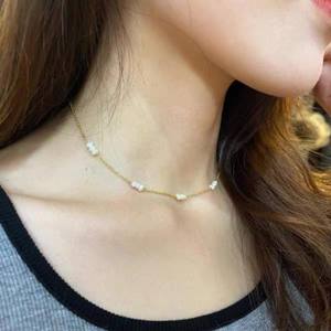 Subtle Design Freshwater Pearl Necklace for Women Cute <b>Miss</b> <b>Gift</b> with Clavicle Chain Simple and Versatile Pendant - Product Image 5