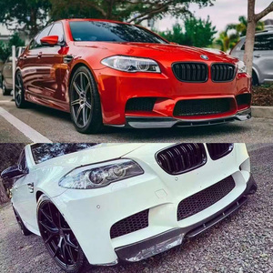 Spoiler avant en fibre de carbone style V, séparateur de pare-chocs, protection pour <span class=keywords><strong>BMW</strong></span> Série 5 F10 <span class=keywords><strong>M5</strong></span> 2012-2016 - Product Image 2