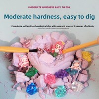 Boîte Mystère en Plastique Éducative : Jouet de Découverte DIY pour Enfants - Thème Archeologie Sirène Surprise Parfait