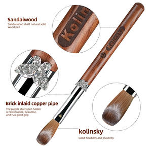 Usine En Gros Brosse À Ongles 100% Kolinsky Acrylique Poussière <span class=keywords><strong>sur</strong></span> Nail Colle Nettoyage air Uv Gel Kolinsky Brosse pour Ongles Acryliques OEM - Product Image 3