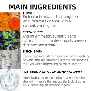 Huyết thanh nghệ với Niacinamide thay thế rạng rỡ tăng cường huyết thanh trên khuôn mặt cải thiện kết cấu da tinh chỉnh sự xuất hiện lỗ chân lông - Product Image 4