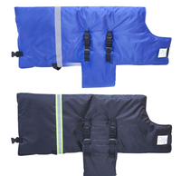 Veste imperméable doublée polaire pour veau avec ajustement par boucle, gilet thermique pour veau de ferme laitière de 50 à 75 kg