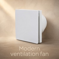 Ventilateur d'extraction de plafond étanche 4 pouces silencieux pour salle de bain avec clapet anti-retour
