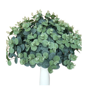 Bouquet de feuilles d'eucalyptus artificielles Tainen, 4 branches, 16 têtes, fleurs en soie pour décoration de mariage, décoration intérieure, accessoires extérieurs - Product Image 3