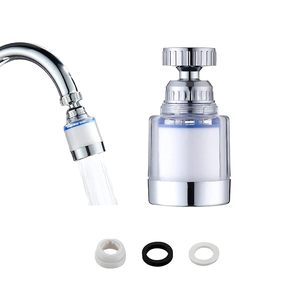 Robinet d'extension pivotant à 360 degrés pour économie d'eau, aérateur de lavabo, filtre adaptateur, buse extensible, chrome moderne - Product Image 3