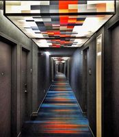 Hotel-Konferenz-Teppichrolle mit Schnittflor, Wendbar, Waschbar, Geometrisches Muster, Nylon/Polypropylen, Schallabsorbierend