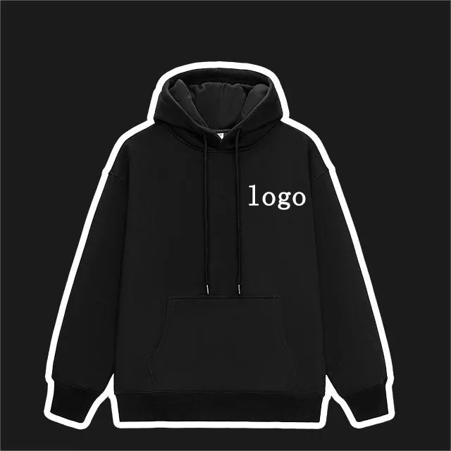 Hoodie Hip Hop kustom Hoodie lengan panjang Hoodie Mode Cetak kaus untuk pria Pullover menyesuaikan Hoodie kosong