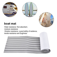Tapis de sol antidérapant pour bateau en EVA, gris clair, pour yacht et marine