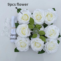 Fleur artificielle en soie LILIS, mini rose, décoration de voiture de mariage et décoration murale extérieure, fleur artificielle en gros
