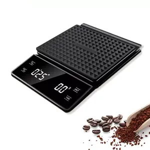 Изготовленный на заказ логотип живопись 3 кг мини электронный Выход водонепроницаемый выпечки весы компактный цифровой еда Кофе весы с таймером