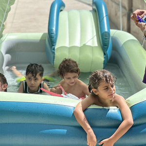 Piscina inflable <span class=keywords><strong>de</strong></span> 2,1/2,6/3M, <span class=keywords><strong>piscinas</strong></span> grandes con toboganes <span class=keywords><strong>de</strong></span> agua y sombrilla para juego familiar - Product Image 3