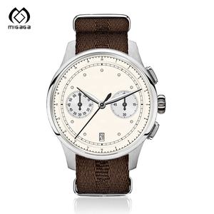 Orologi da <span class=keywords><strong>Uomo</strong></span> Automatici Cronografo Classici Rétro di Alta Qualità con Cassa e Cinturino in Acciaio Inossidabile 316L Multifunzione e Logo Personalizzabile - Product Image 6
