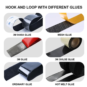 Đen trắng tốt dính 20-110mm rộng móc và vòng lặp băng dính móc vòng lặp mạnh mẽ trở lại dính ốc vít băng cuộn - Product Image 4