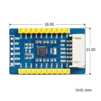 Carte d'extension GPIO Raspberry Pi 4B/3B/STM32, carte de développement MCU AW9523B, 16 ports IO, compatible Linux