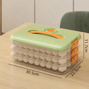 HYRI Popular - Contenedor de Almacenamiento de Alimentos de 5 Niveles con Temporizador, Apilable, para Congelar Dumplings, <span class=keywords><strong>Accesorios</strong></span> de Cocina - Product Image 4