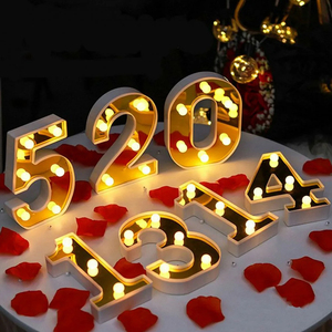 Letras Gigantes Personalizadas de 4 y 3 Pies, Letras 3D con Luces LED, Letrero Luminoso con Bombillas Grandes para Decoración de Fiestas, Venta al Por Mayor - Product Image 3