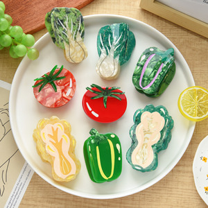 Fermacapelli YJL dal Design Classico con Motivi Vegetali Rurali, Dolci e Graziosi Fermagli per Capelli in Acetato - Product Image 2