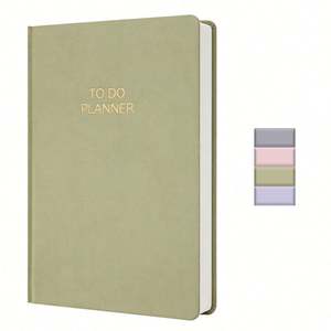 High-end Fabric Lined Hardcover A5 <b>Notebook</b> Custom Print <b>Diary</b> Planner Notepad Monthly goal Journal Writing <b>Notebooks</b> - Product Image 1