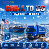 Transitaire FCL USA 20GP 40HC Expédition de conteneurs complets Fret général et service de livraison finale