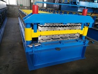 Machine de formage à froid de tôles de toiture en acier corrugué IBR TR5 à double couche avec moteurs Siemens