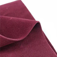 Großhändler Hersteller Braun Schwarz 1,4mm Doppelseitiges Wildleder Faux Flocked Leders toff mit gutem Preis